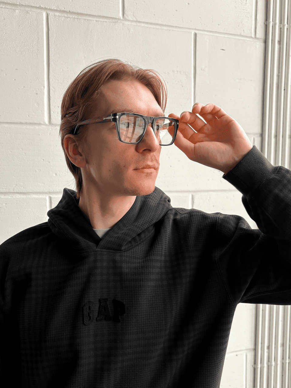 A5002 Rounded Rectangle Black Glasses